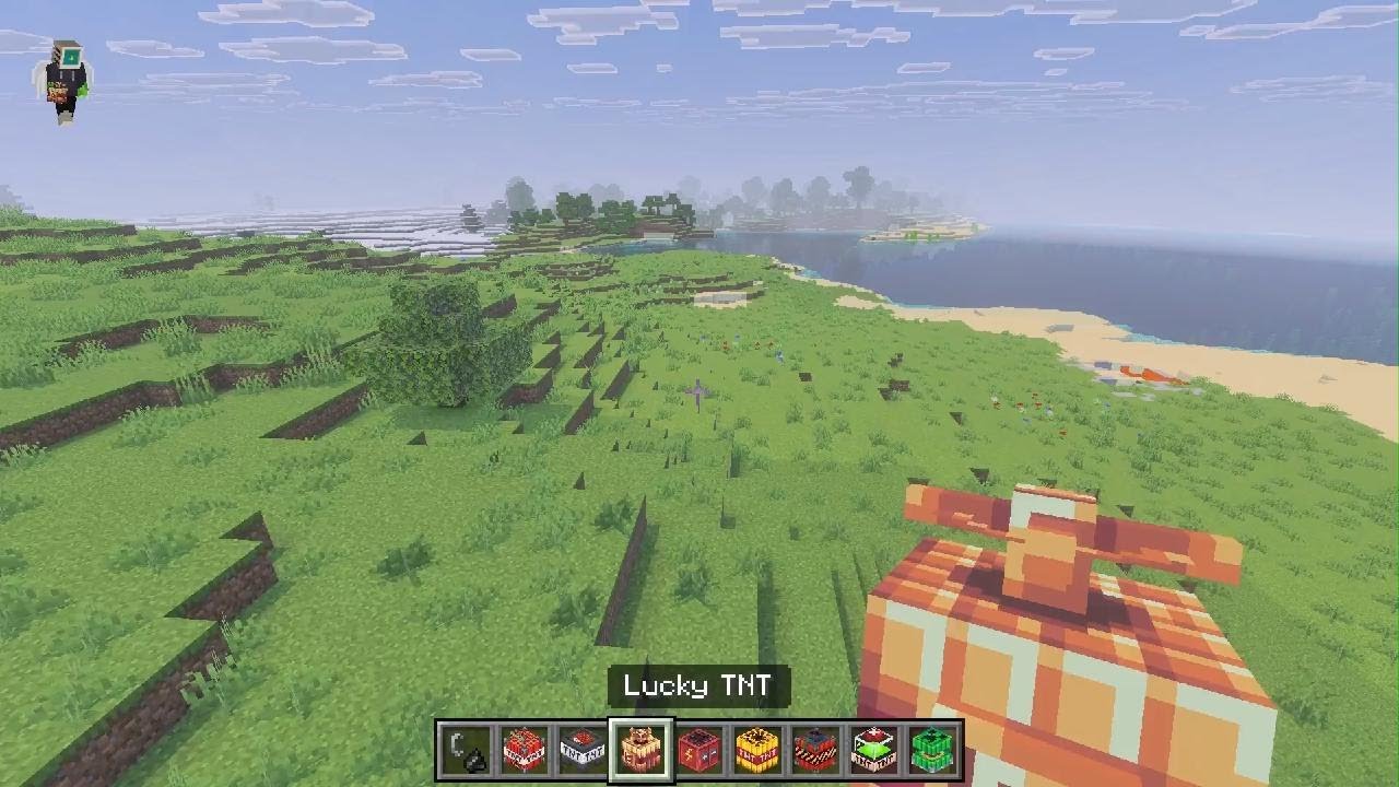 exploding TNT in Minecraft