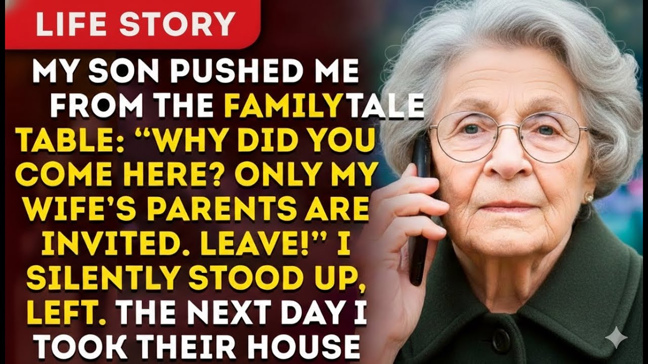 My Son Shut Me Out At The Family Table — Only His Wife’s Parents Were Welcome. So I Did… Mom Revenge