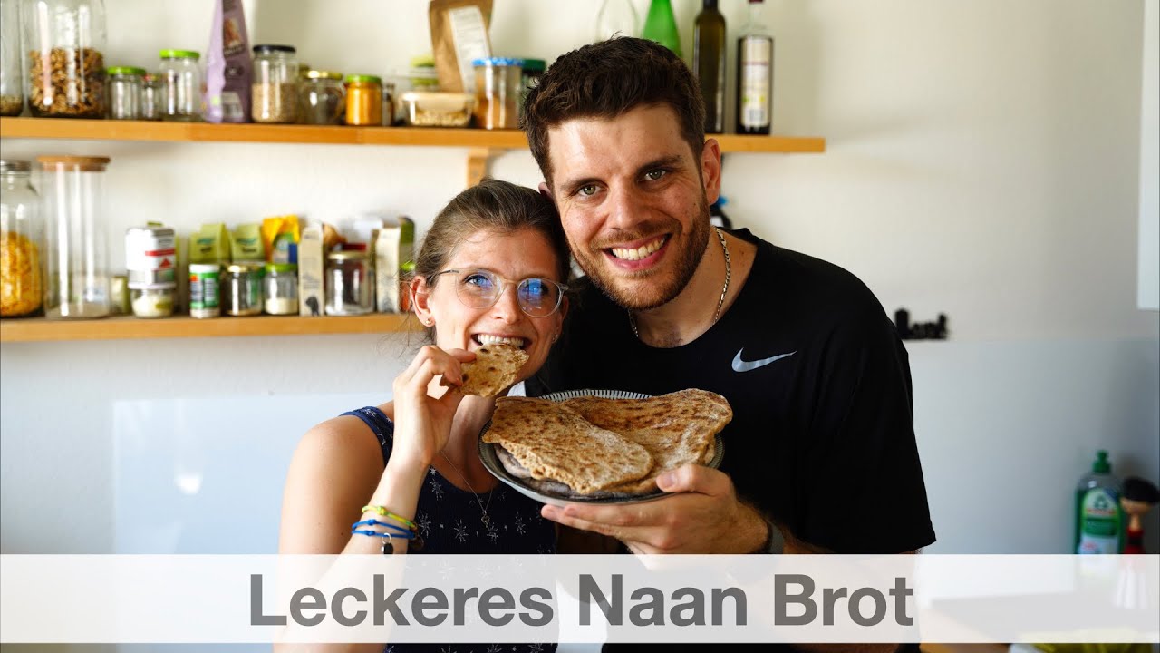Vollkorn Naan Brot Rezept und Anleitung - gesund, vegan und super lecker