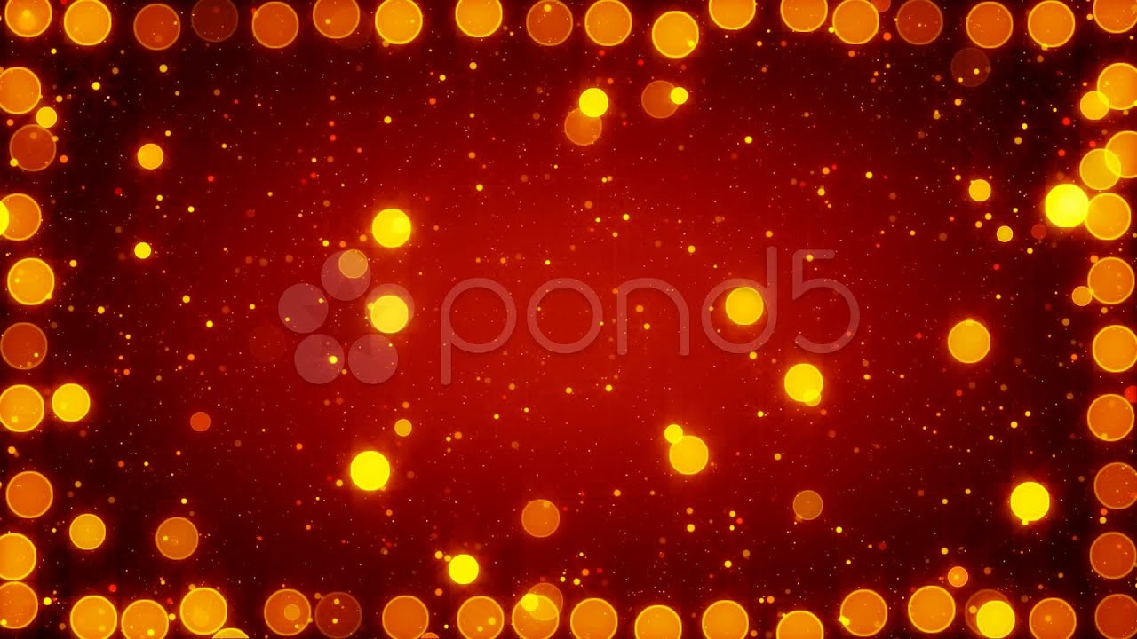 Orange Christmas Lights Seamless Loop Background stock footage