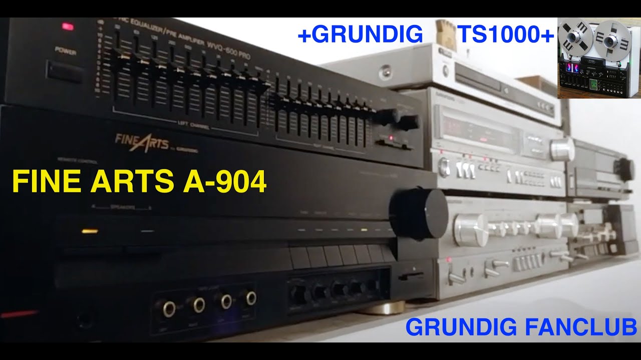 GRUNDIG Fine Arts A 904 Verstärker - erfolgreiche Reparatur | Video GRUNDIG TS1000 - #17