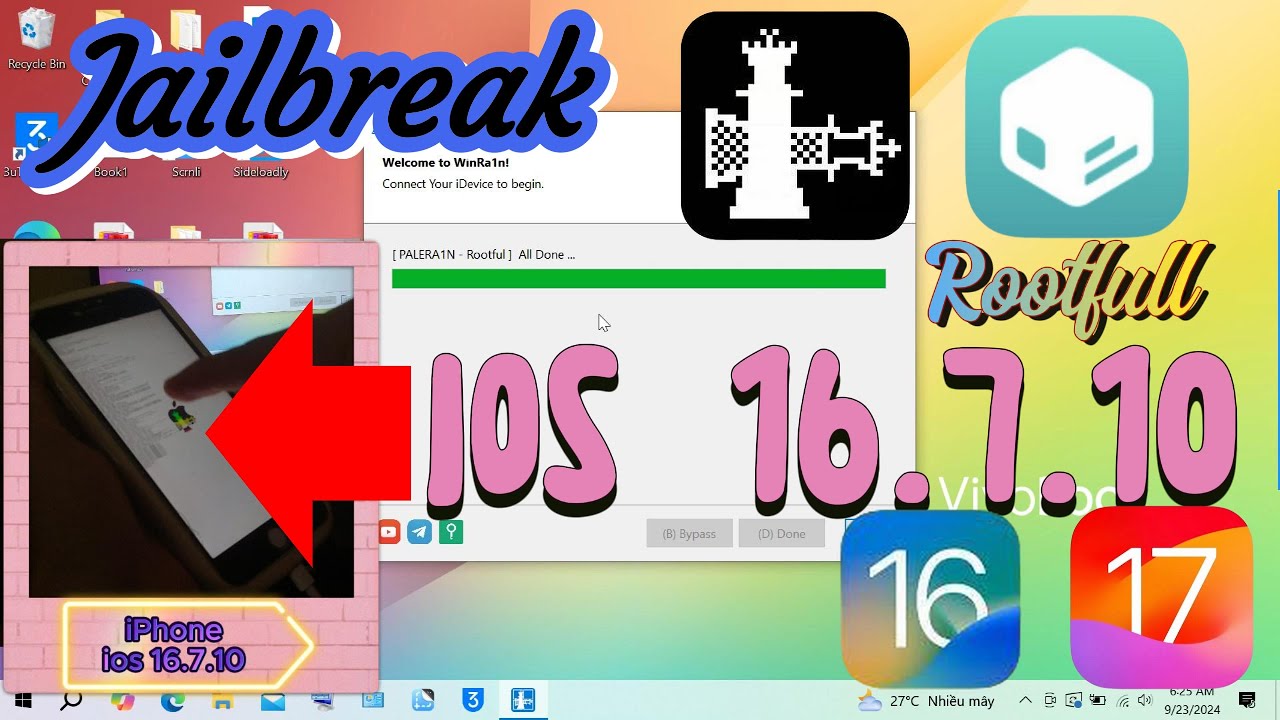 Jailbreak ios 16.7.10 with Winra1n | Education