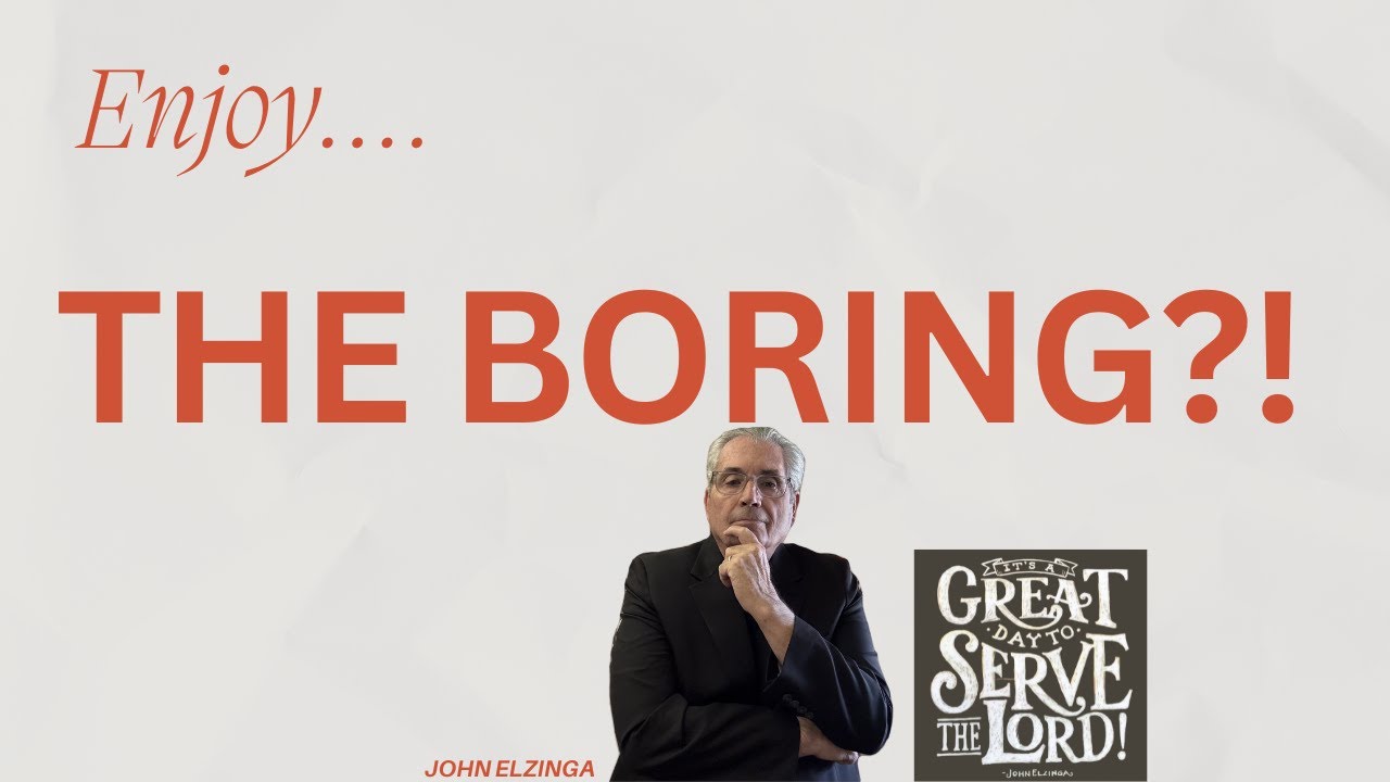 Enjoy the boring ! How your boring life is a blessed life