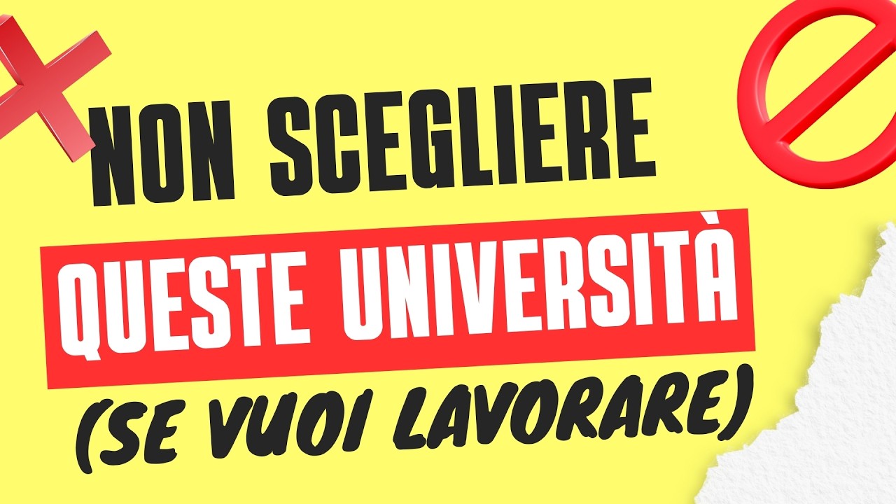 Lauree da evitare assolutamente per non essere poveri e disocuppati #sapevatelo