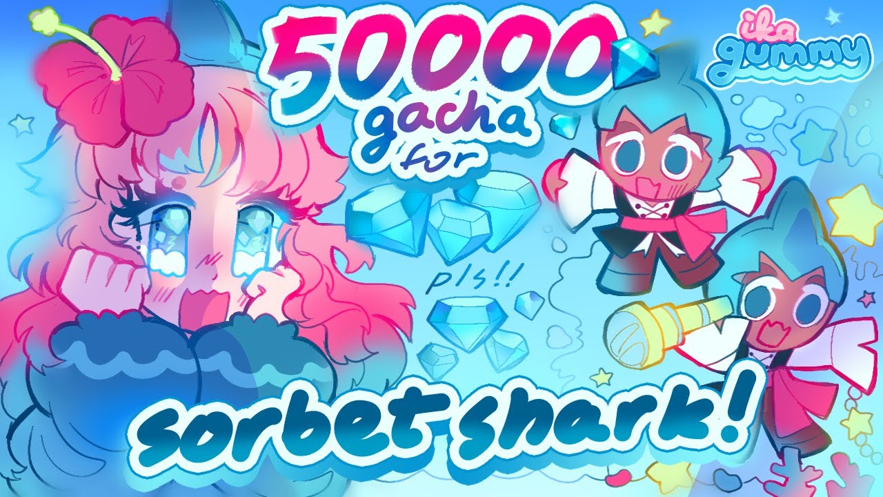 [cookie run kingdom gacha] 50,000 crystals for sorbet shark🦈🍧