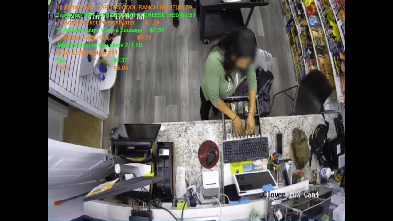 Clover POS Text Overlay/Inserter for IP & Coax Camera, NVR & DVR/XVR in Convenience Store Solutions