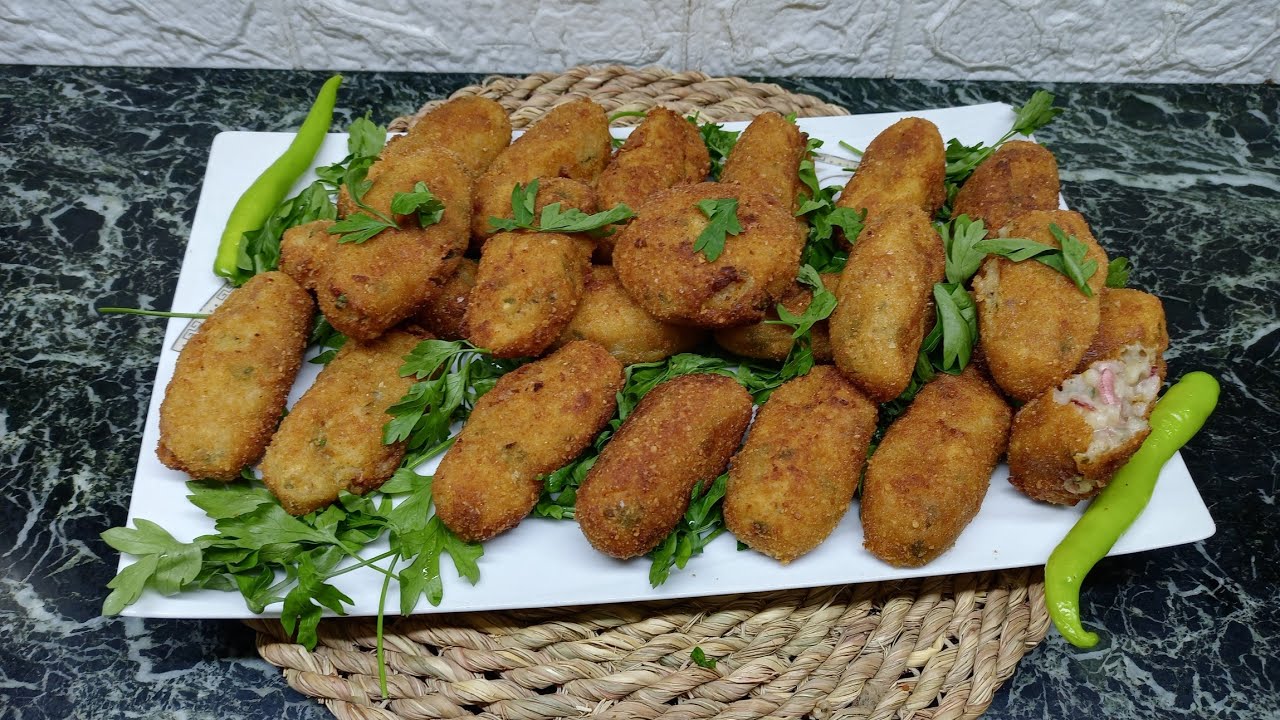 طريقة عمل كفتة البطاطس ( بارجل واجنحة الكاليماري ) والطعم لذيذ ارجل وجناح كاليماري بالبطاطس 😋🤍