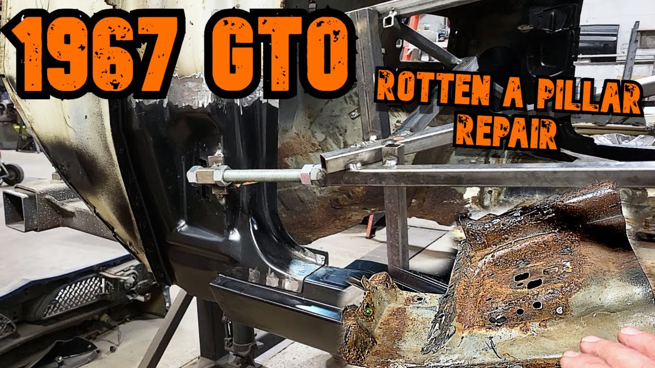 1967 GTO | Rebuilding the ROTTEN Lower A Pillar!