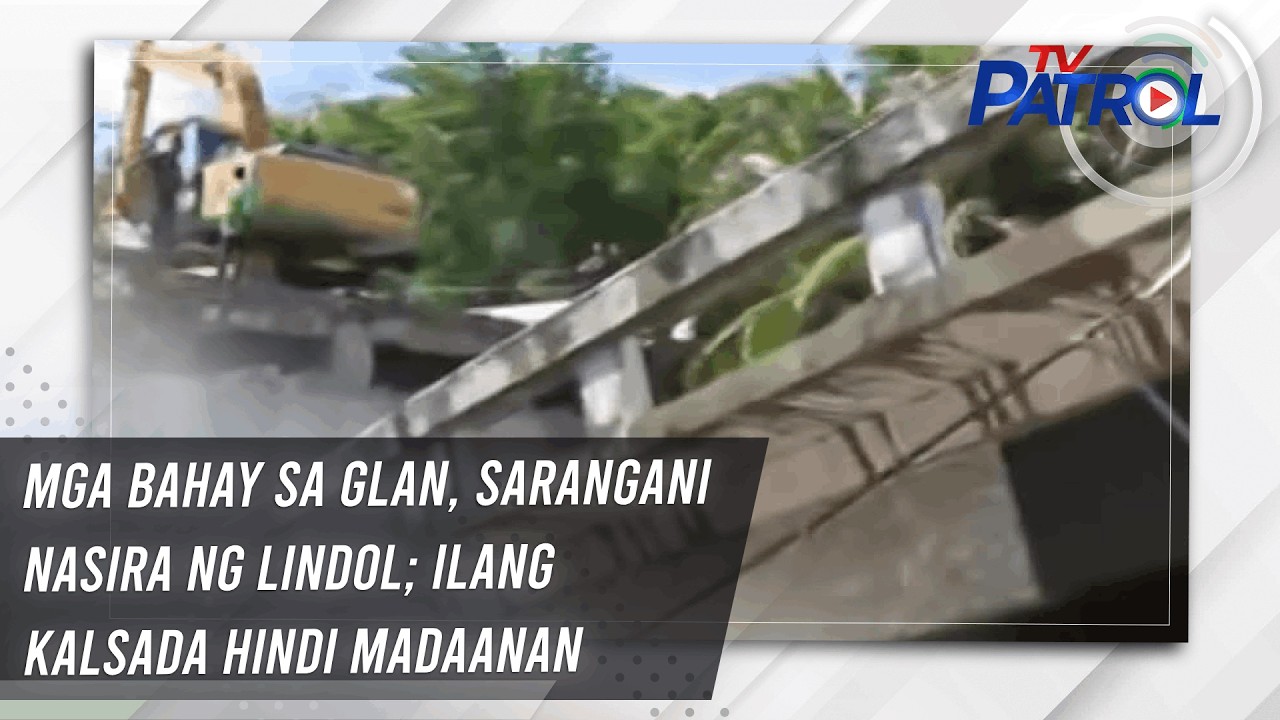 Mga bahay sa Glan, Sarangani nasira ng lindol; ilang kalsada hindi madaanan | TV Patrol