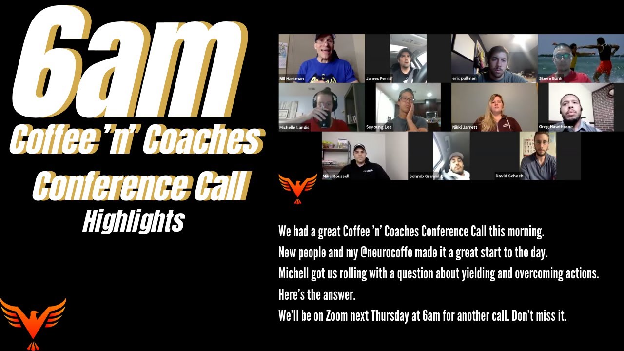 Q&A for The 16% - Yielding vs. Overcoming Actions Explained - Coffee 'n' Coaches - billhartmanpt.com