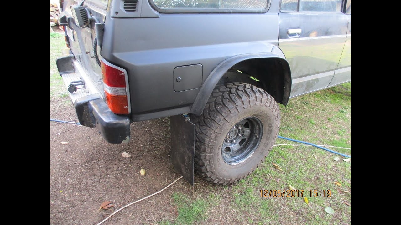 WORKING ON THE RB30 NISSAN PATROL GQ Y60 REAR QUARTER CUT CHOP PART 1