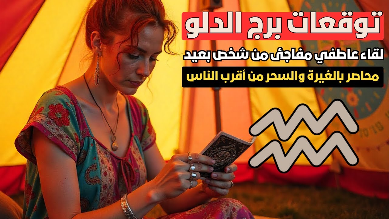 توقعات برج الدلو ♒ فلوس مفاجأة جاية لك 💰 واتصال من شخص بيفكر فيك 📞 وانت محاصر بالسحر 🧿