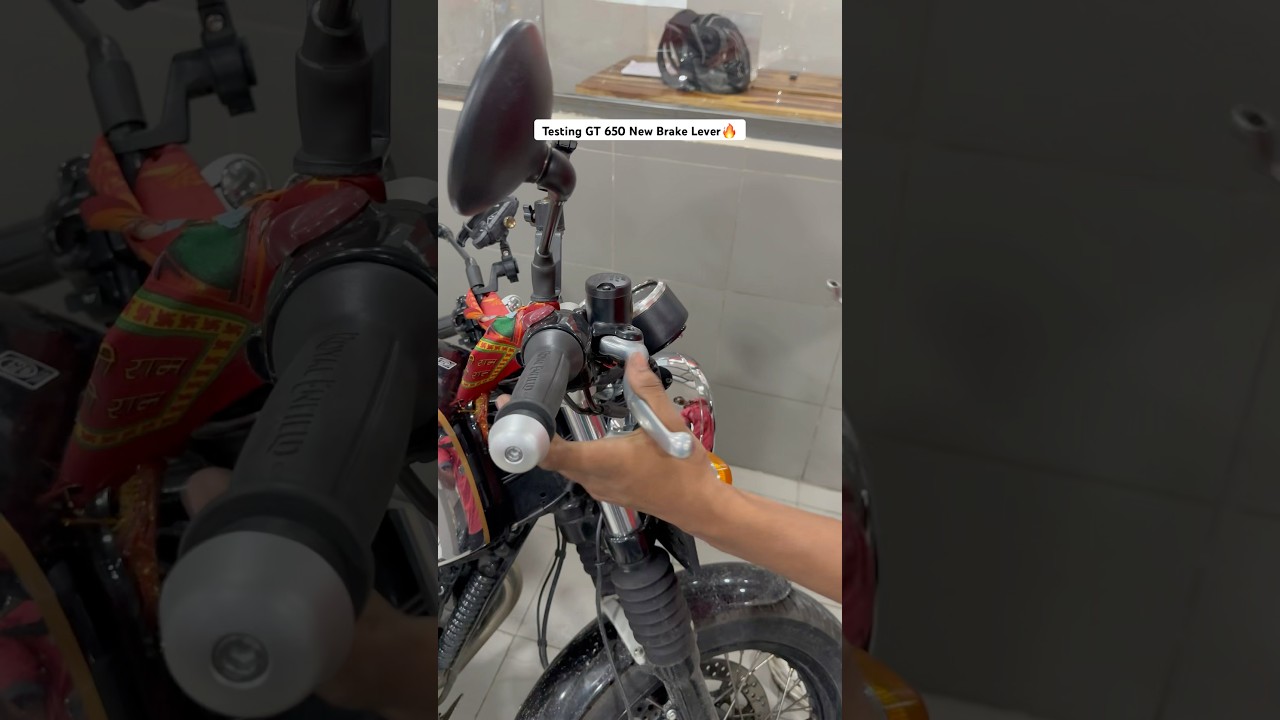 Testing Continental GT 650&rsquo;s New Non Adjustable Brake Lever After Installing🔥 GT 650 Brake Lever💀