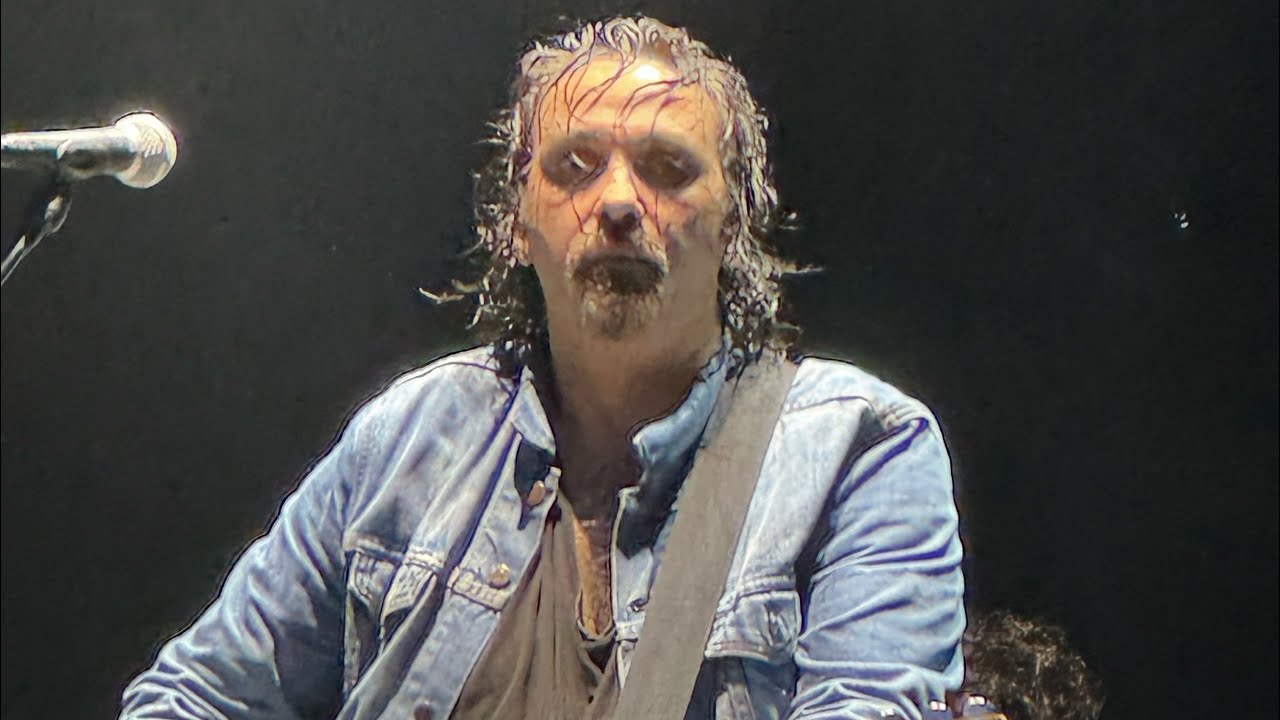 Damien Saez chante « non merci patron » au festival de « la nuit de l’Erdre », le 5 juillet 2024.