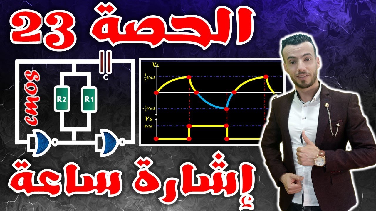 🔵اقوى شرح تفصيلي لإشارة الساعة بإستخدام البوابات المنطقية 🔶cmos🔶