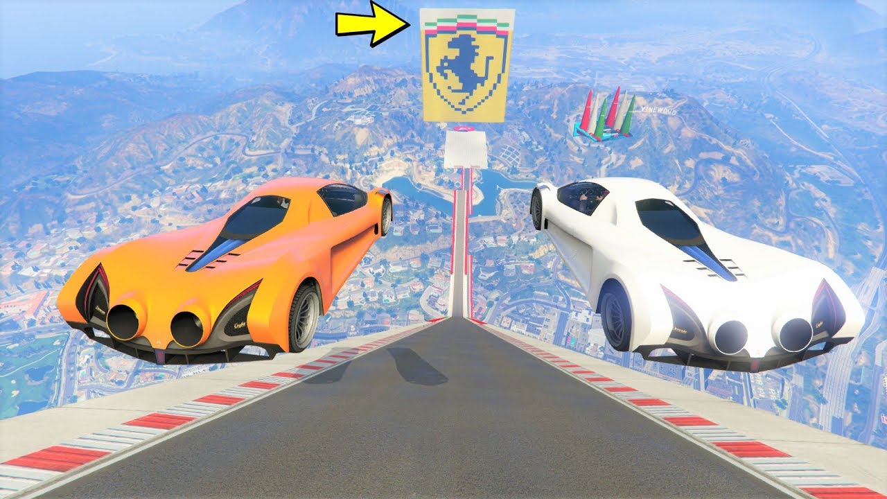 قراند 5 : سباق السيارات ماب فيراري 🐸🐸 GTA - Race in the Ferrari map