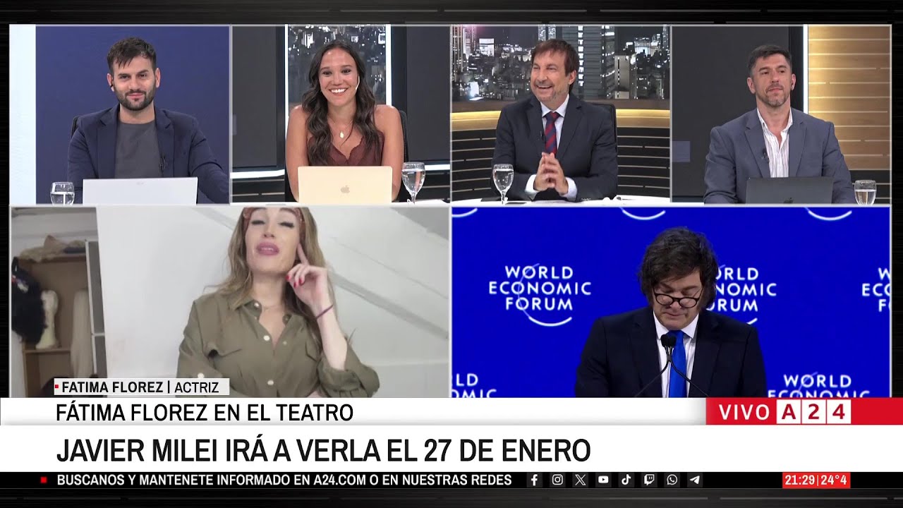 👉 FÁTIMA FLOREZ EN EL TEATRO: JAVIER MILEI IRÁ A VERLA EL 27 DE ENERO