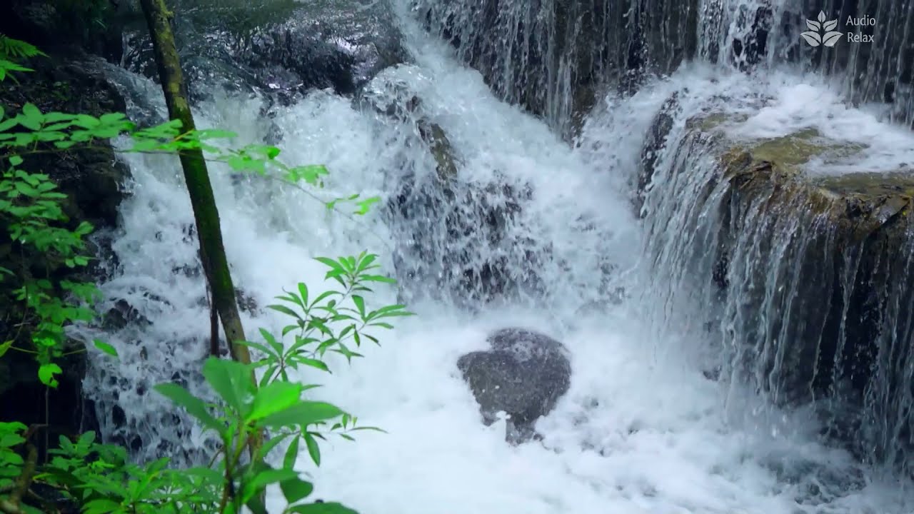 Waterfall Slow Motion. 10 hours [Audio Relax] Nature ASMR
