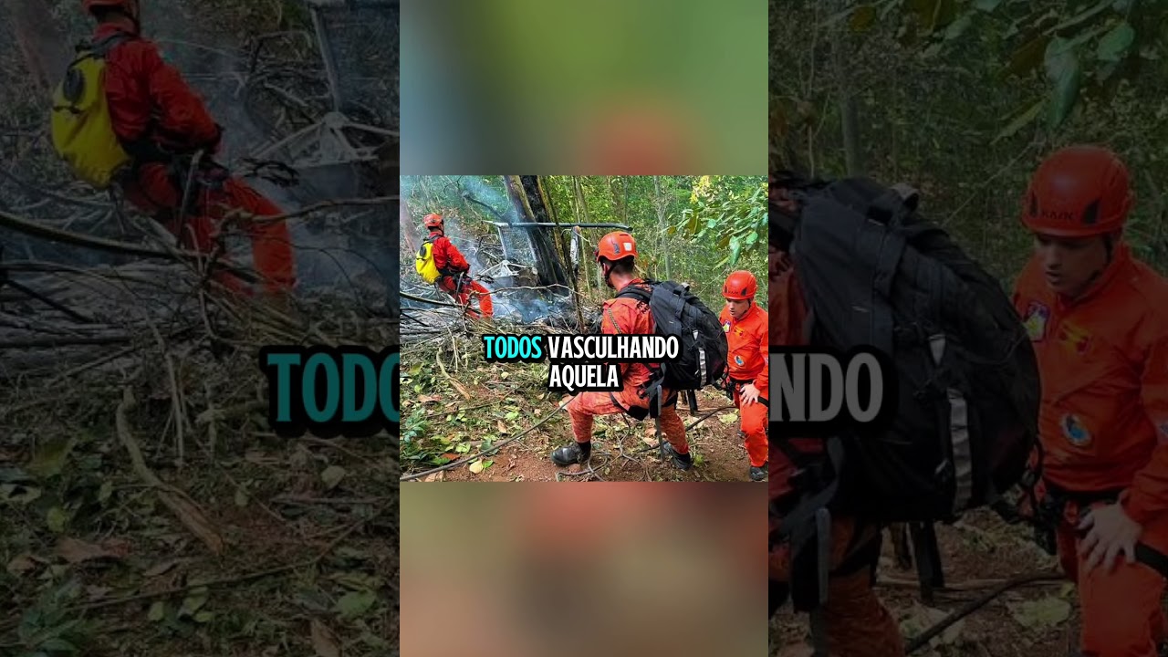 &lrm;Os destro&ccedil;os do helic&oacute;ptero emque estava o Rick,da duplaRick & Renner, foram encontrados.#noticias