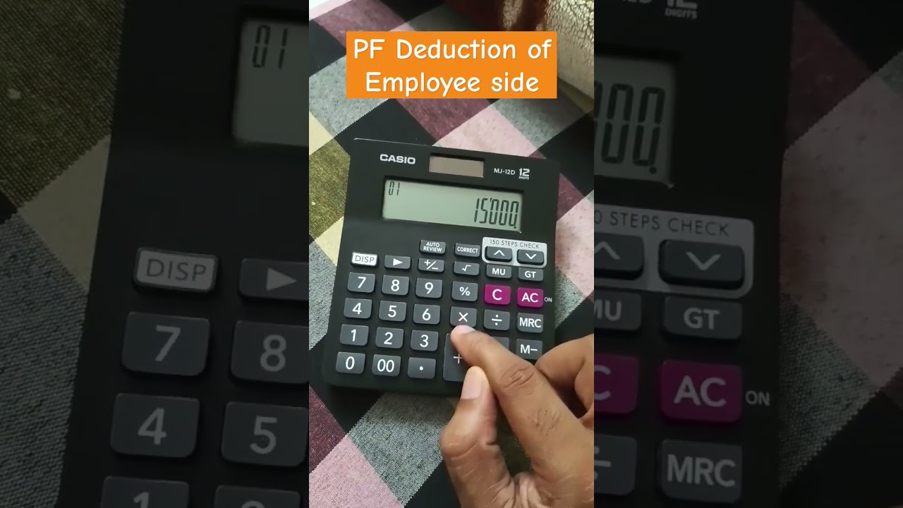 Provident Fund Deduction Pf of employee #pf #providentfund #salary #payment #work #workfromhome