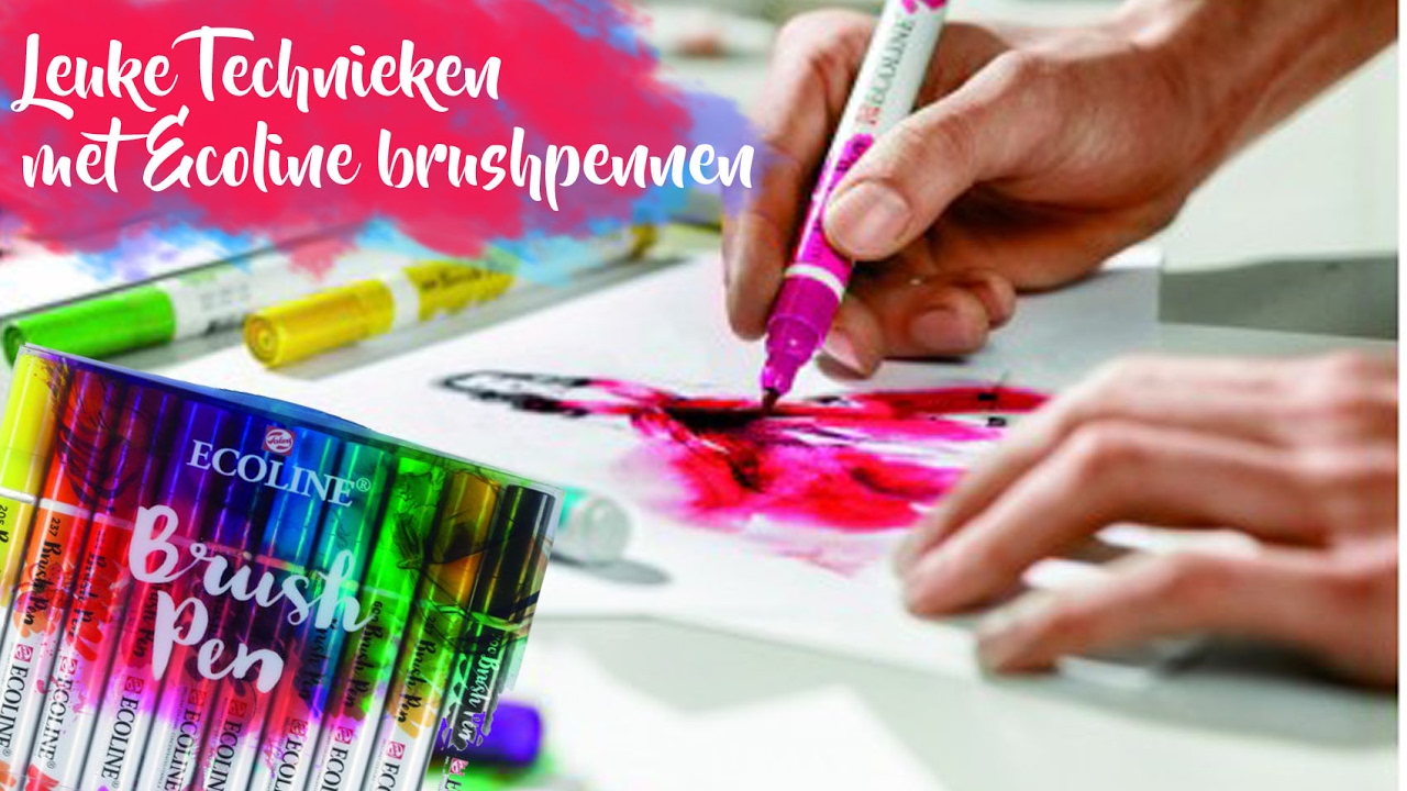 Leuke Technieken Met Ecoline Brushpennen