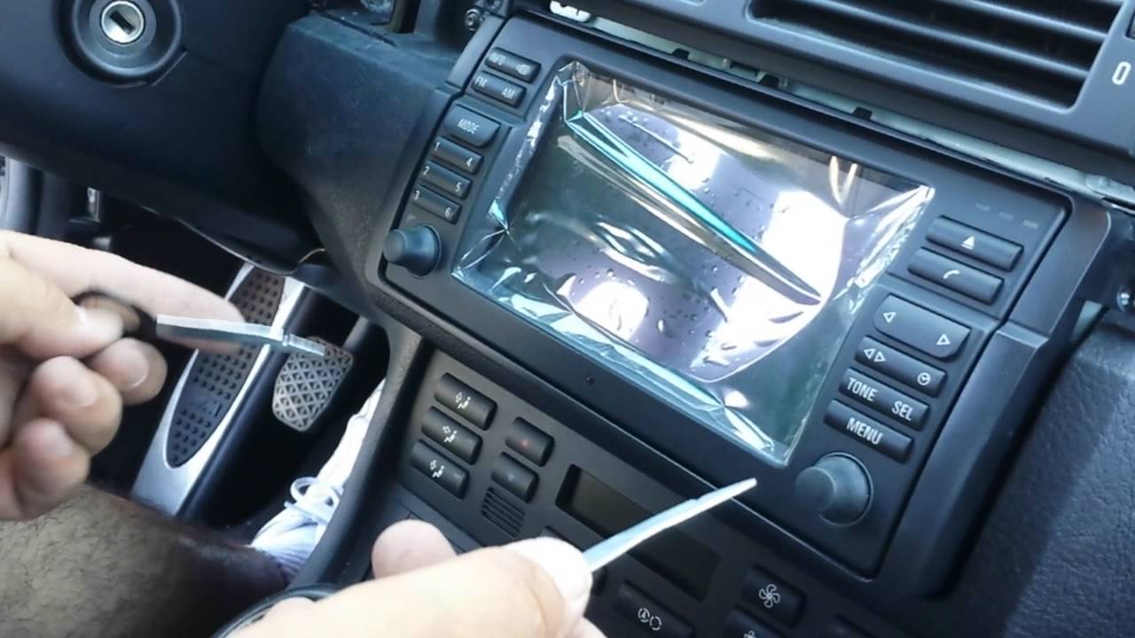 How to Remove Navigation Display from 2005 BMW 330 3 Series for Repair.