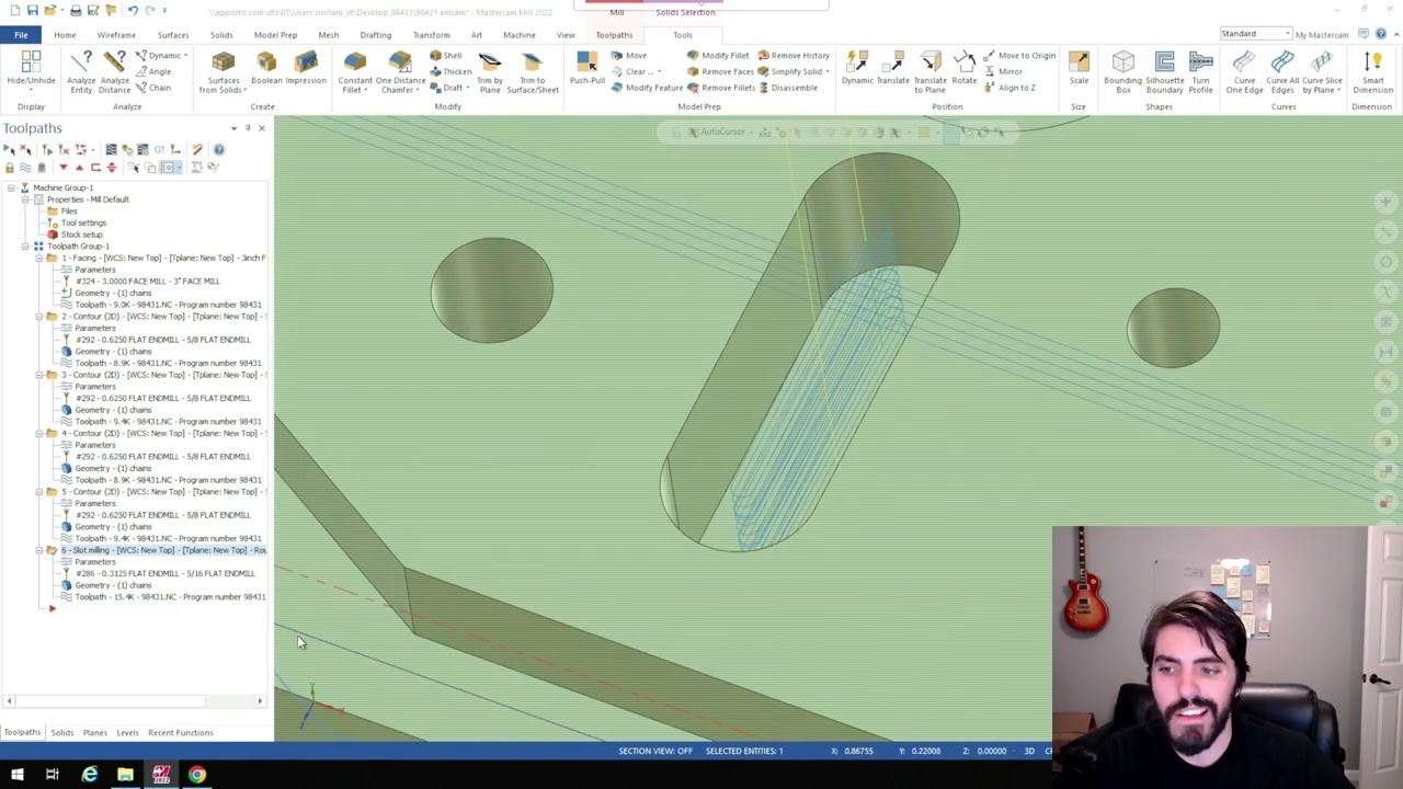 MasterCam: Slot and Pocket Milling