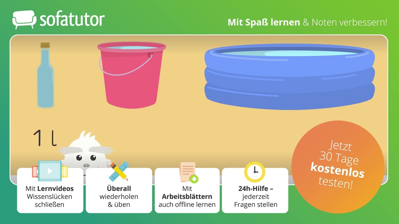 Der Liter einfach erklärt – Mathematik 3. & 4. Klasse