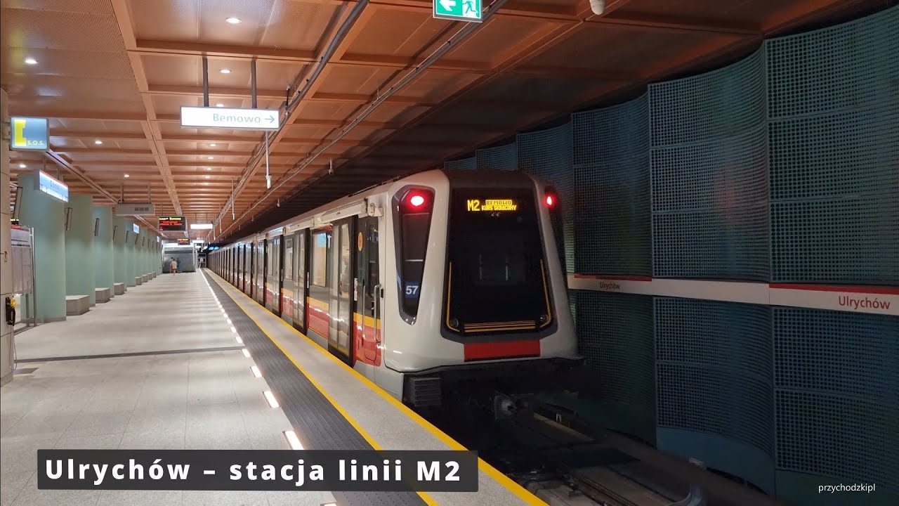 Metro Warszawa nowa stacja ULRYCHÓW Linia M2 / Warsaw Metro Line M2 New Station - 21.08.2022
