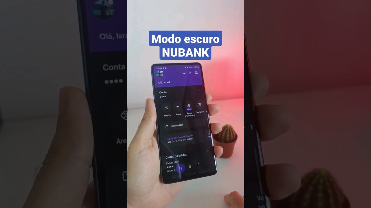 Como ativar Modo escuro app Nubank #dicas #nubank