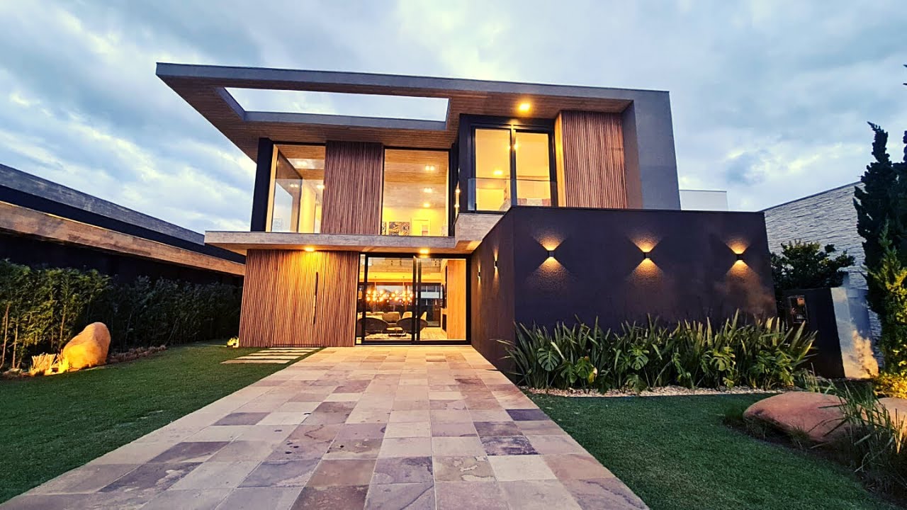 Linda Casa Estilo Contemporânea no Enseada Xangri-lá Mobbiliada e Decorada