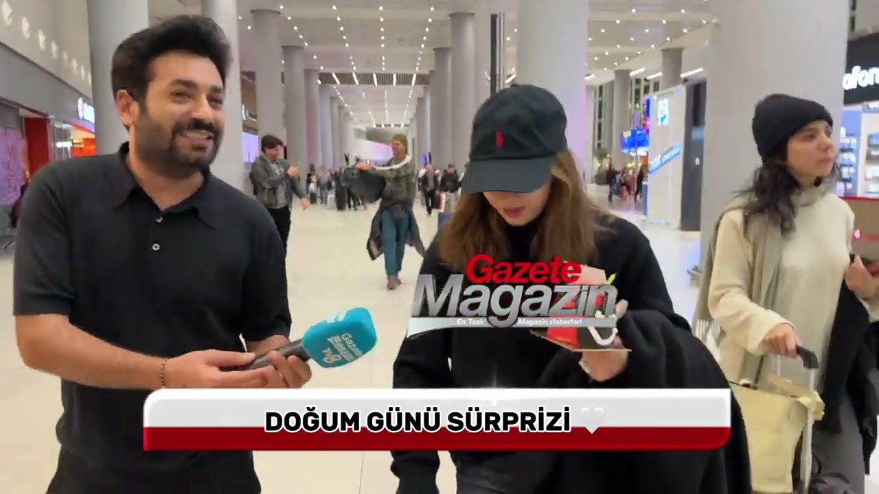 Afra Saraçoğlu Havalimanında Şok Oldu! GazeteMagazin Ailesinden Doğum Günü Sürprizi 🤍