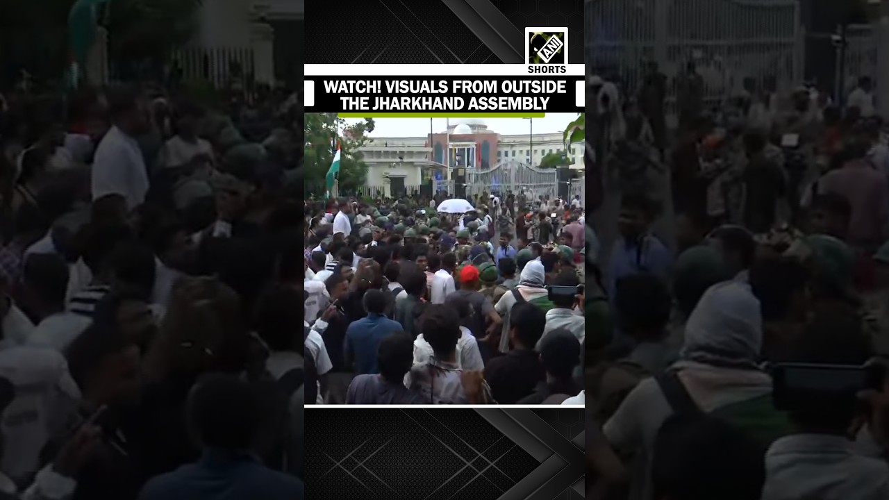 JPSC-JSSC aspirants' protest in Ranchi: Visuals from outside the Jharkhand Assembly