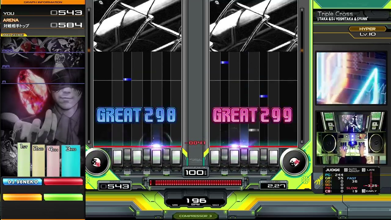 Triple Cross(DPH)FULLCOMBO💐AAA【beatmaniaIIDX33SparkleShower】