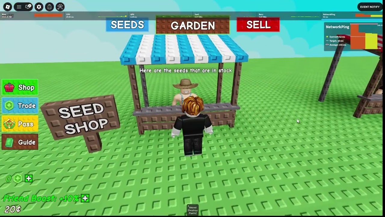 big fat nuthin burger | GaG but I can't get seeds from the shop (waiting sim)