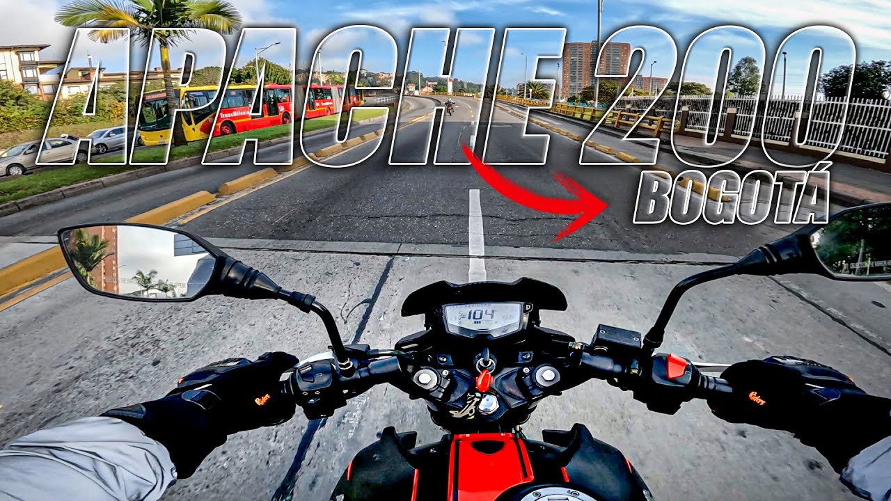 😎 un día MANEJANDO la MOTO que vamos a REGALAR 🏍 Apache 200 Bogota