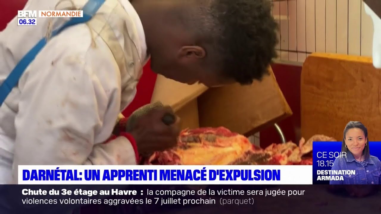 Darnétal: un apprenti boucher menacé d'expulsion par la préfecture
