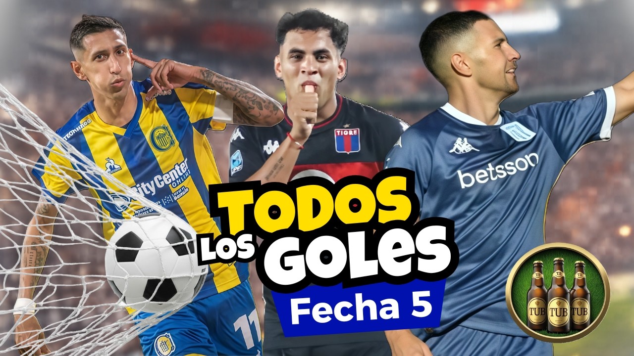 TODOS LOS GOLES de la FECHA 5 ⚽ Di María brilla y River no levanta
