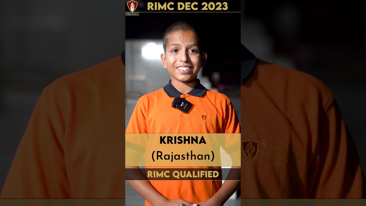 Krishna Qualified RIMC Dec 2023 Exam | RIMC Online Coaching | RIMC Coaching Center