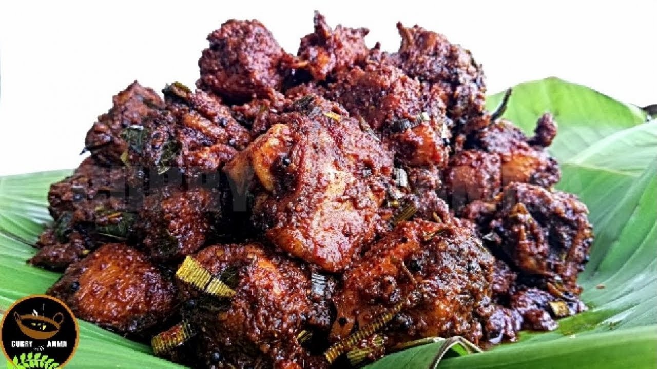 തനി നാടന്‍ കോഴി പെരട്ട് - Kattachalkuzhi Style - No Onion, No Garlic, No Ginger Chicken Perattu