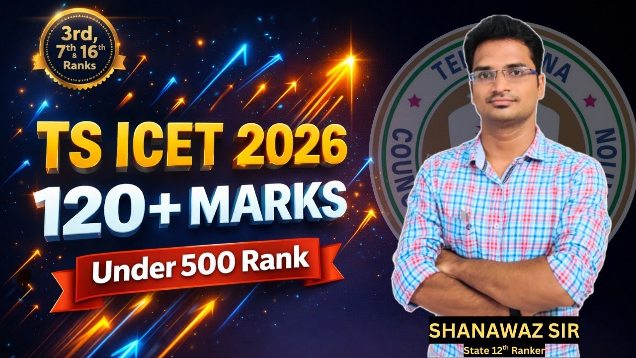 TS ICET 2026 Strategy 🔥 Topic Wise Weightage + 120+ Marks Plan | Under 500 Rank Guaranteed