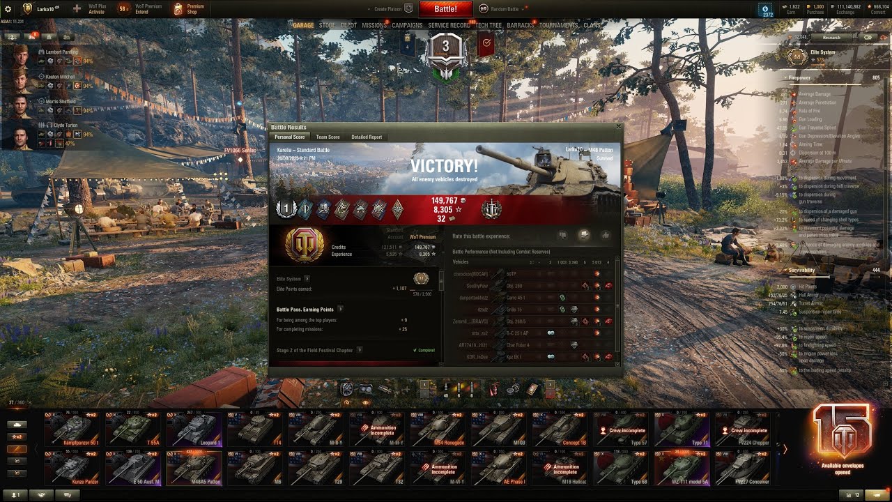 M48 on Karelia Brother in Arm's 5073 Damage & 4 KIlls 1003 Aassistance Damage