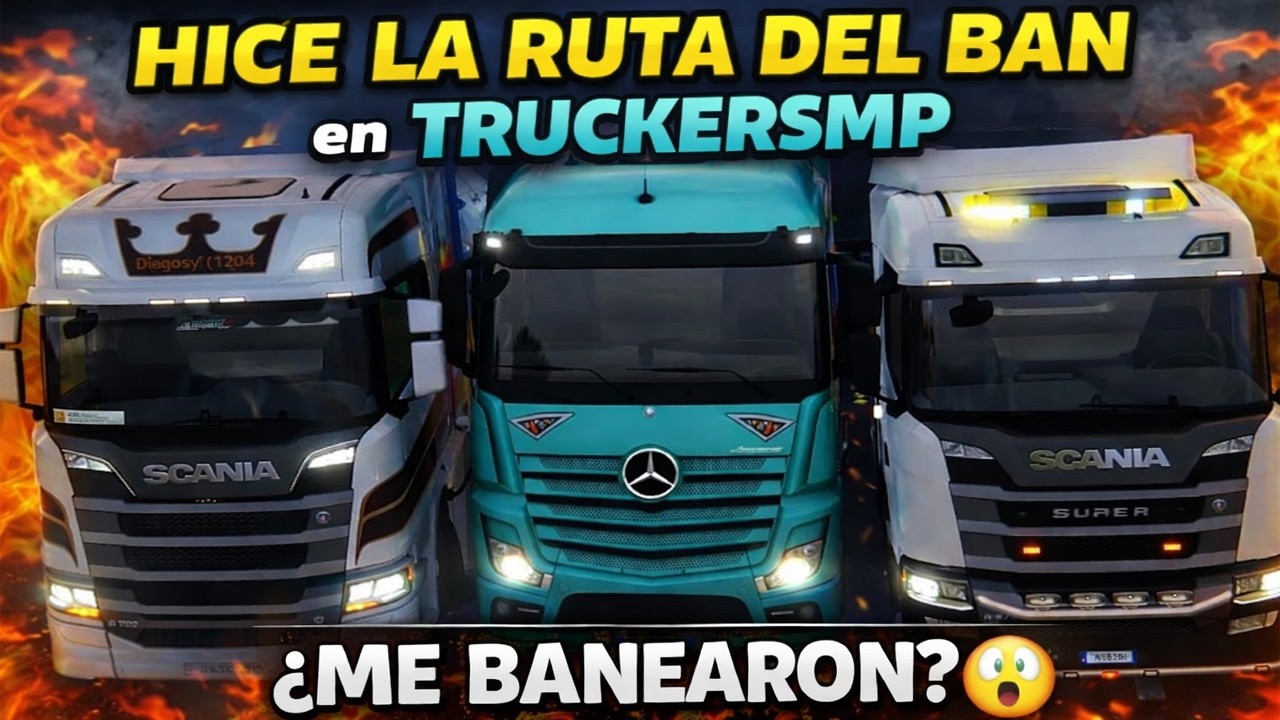 🚛 HICE LA RUTA DEL BAN en TRUCKERSMP… ¿ME BANEARON? 😱 | ETS2
