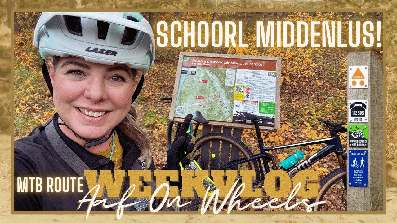 🟠 MOUNTAINBIKE ROUTE SCHOORL! MIDDENLUS (ORANJE) | MTB・VLOG #174 | Aaf on Wheels ©