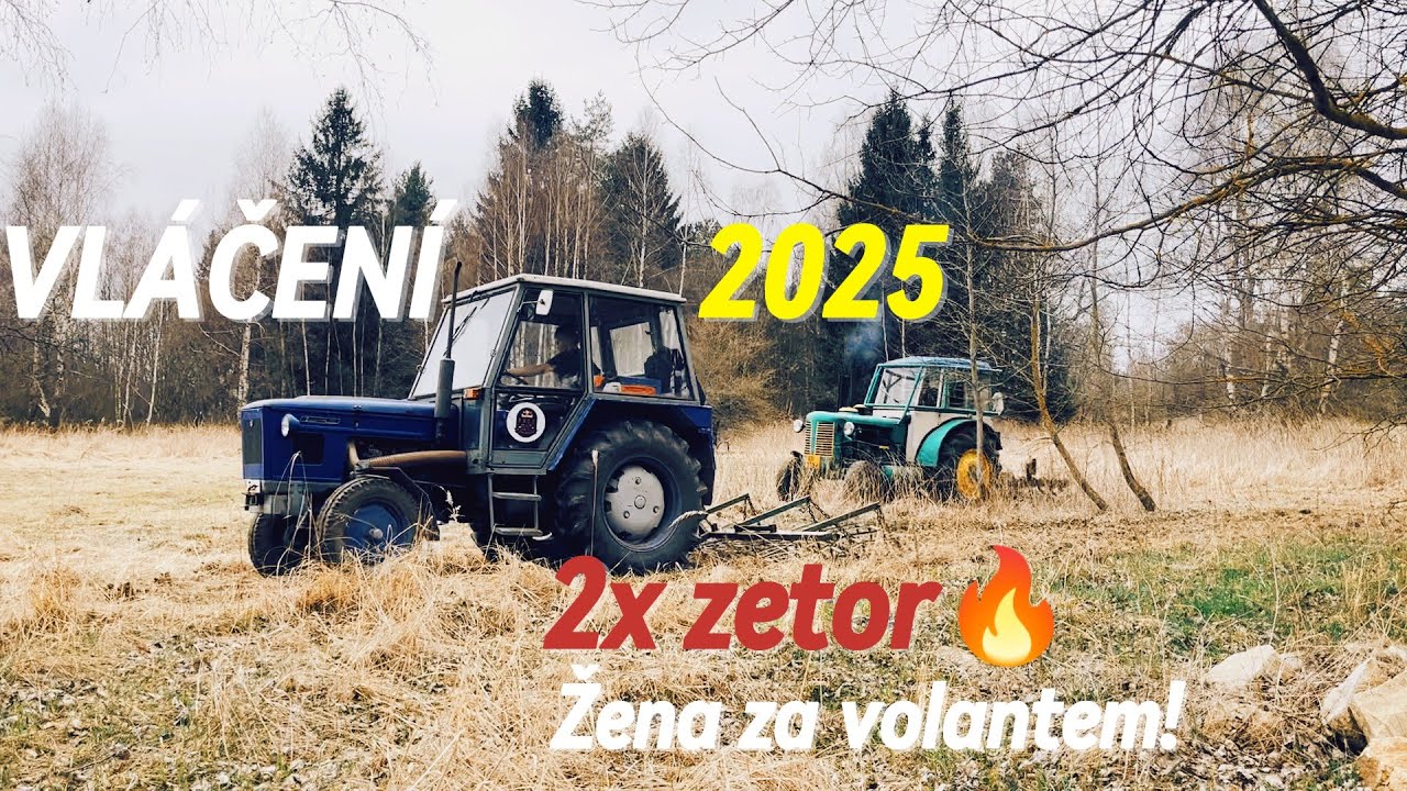 První vláčení 2025 II zetor 4011 & zetor 50 super II 2x zetor v akci!🔥
