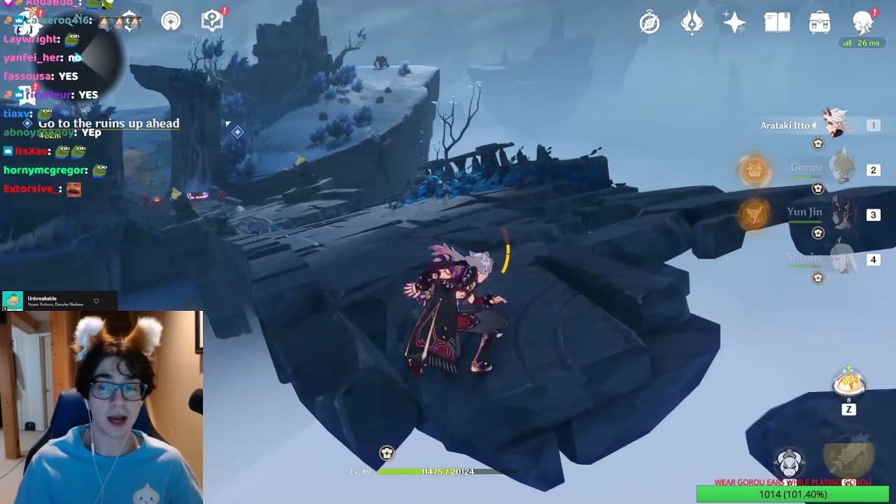 zy0x scamming a 200 subs gifter with only 10 minutes of gowou (Gorou) ears | FULL zy0x furry video!