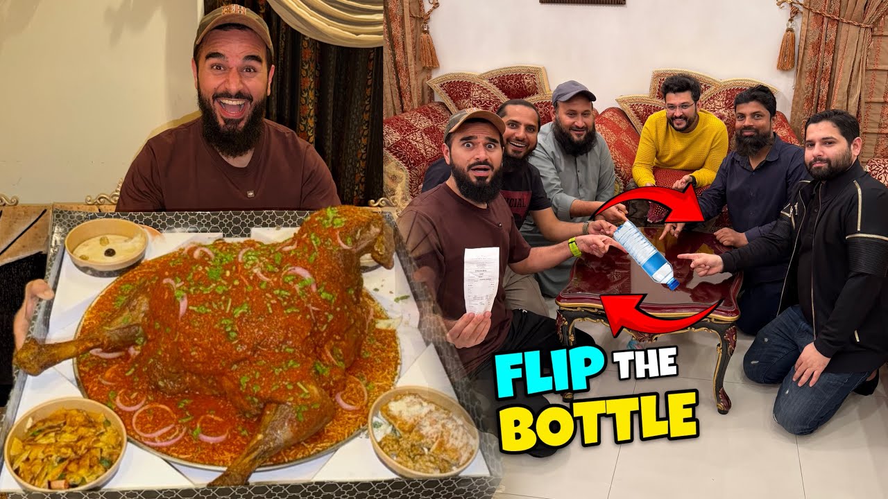 FLIP THE BOTTLE CHALLENGE 😂 WHO WILL PAY THE BILL OF WHOLE MUTTON ?