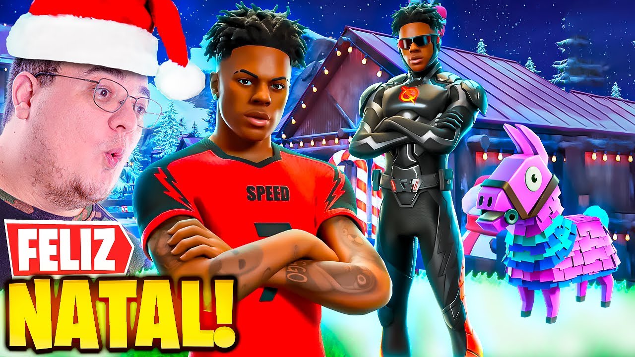 FELIZ NATAL! 🎄🔥 NOVA SKIN DO ISHOWSPEED + PET DE LHAMA NO FORTNITE!