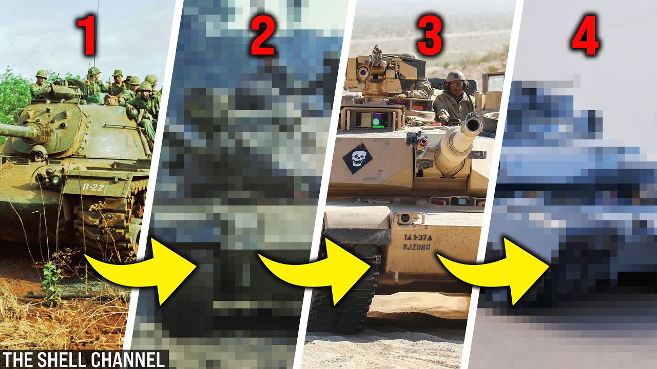 US Main Battle Tank evolution: 1st to 4th generation