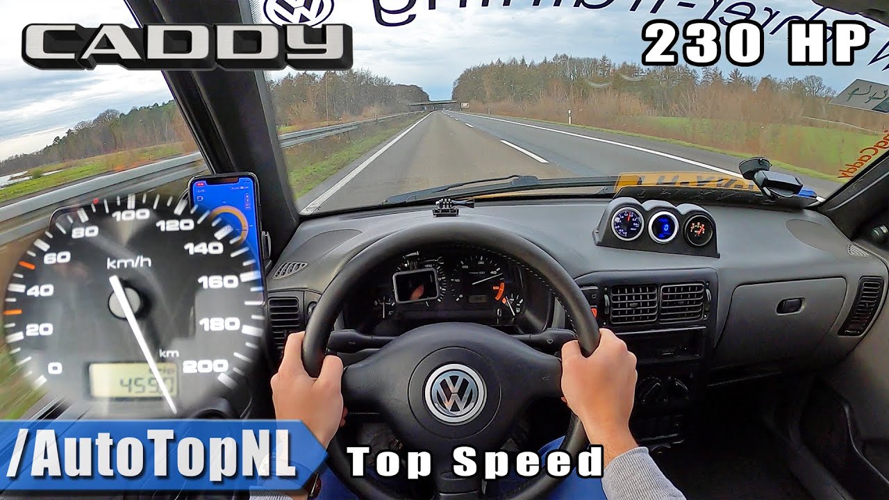 VW Caddy 1.9 TDI 230HP STAGE 2 | TOP SPEED POV on AUTOBAHN (NO SPEED LIMIT) by AutoTopNL